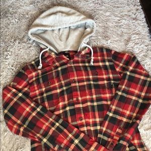 Vans Off the Wall Flannel hoodie shirt M